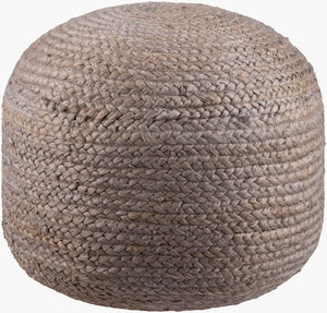Livabliss Tropics Natural Jute Woven Pouf Handcrafted Bohemian Footrest for Living Room TPPF-004