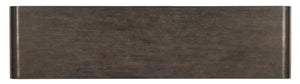 Hooker Furniture Commerce Metropolitan Credenza With Dark Oak Veneer, Gold Accents, Soft-Close Doors & Wire Management 7228-85098-85