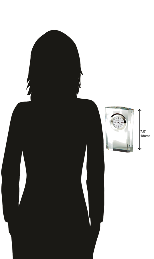 Hekman Furniture 645720 Quest Crystal Table Clock - Elegant Multifaceted Design, Perfect Gift For Any Occasion  Quest Tabletop Clock 645720