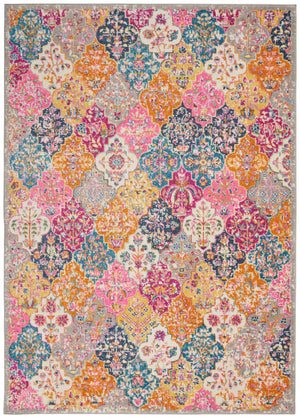 Nourison Passion PSN21 Machine Made Power-loomed No Border Indoor Only Bohemian Vintage Rug Multicolor, Multicolor 100% Polypropylene 99446717399