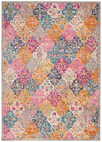 PSN21 Passion Bohemian Indoor Rug - Vibrant Multicolor Floral Design with Plush Comfort for Home