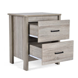 Christopher Knight Home® - Noble House - Olimont Contemporary 2 Drawer Nightstand