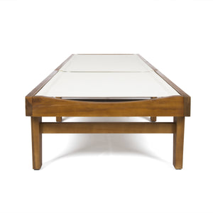 English Elm Summerland Acacia Wood Outdoor Chaise Lounge with Breathable Mesh Seat for Patio 60018.00