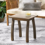 Christopher Knight Home® - Noble House - Selma Outdoor Acacia Wood Accent Table, Gray Finish