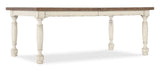 Americana Leg Dining Table w/1-22in leaf Whites/Creams/Beiges Americana Collection 7050-75200-02 Hooker Furniture