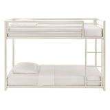 Homelegance By Top-Line Calrissian Metal Bunk Bed White Metal