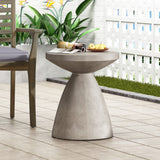 Christopher Knight Home® - Noble House - - Outdoor Lightweight Concrete Side Table