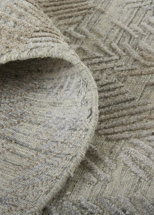 Feizy Rugs Elias Hand Woven Abstract Geometric Rug In Viscose And Wool - Elevate Your Home Décor Today! Gray,Taupe Viscose,Wool Els6718fgrybrng00