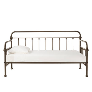 Homelegance By Top-Line Sione Antique Iron Metal Twin Daybed Bronze Metal