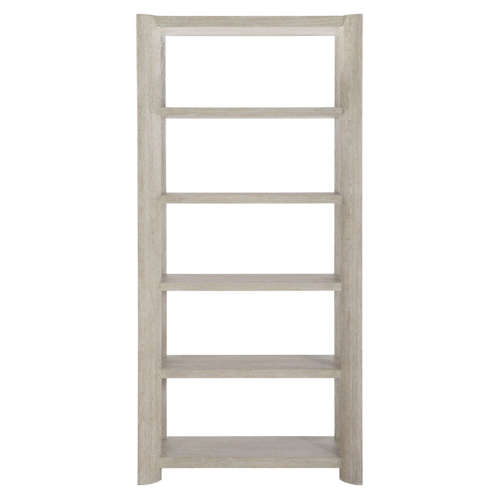 Bernhardt Bernhardt Arlyn Etagere In Flaxen White Oak — Sculptural 5-Shelf Display Unit, Anti-Tip, 86"H 309815