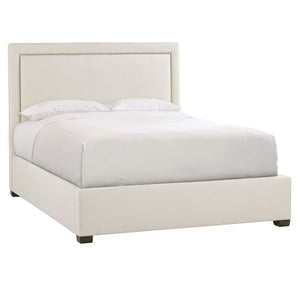 Bernhardt Bernhardt Morgan King Fully Upholstered Panel Bed With Picture‑Frame Headboard And Nailhead Trim K1440