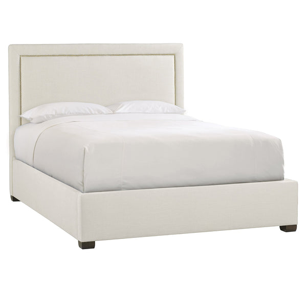 Bernhardt Bernhardt Morgan King Fully Upholstered Panel Bed With Picture‑Frame Headboard And Nailhead Trim K1440