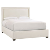 Bernhardt Morgan Fabric Panel Bed, Queen Espresso Fabric, Wood K1435