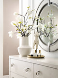 Brighton Round Dresser Mirror White, North Star Finish P378110 Pulaski Furniture