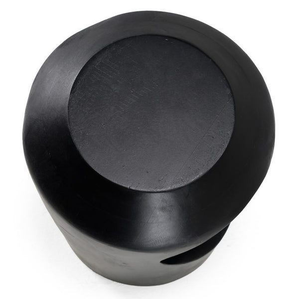 VIG Furniture Tracy Modern Black End Table — Matte Free-Form Minimalist Side Table, Durable Wood, Fully Assembled (17.5" H) VGBR-SBA-4921-BLK