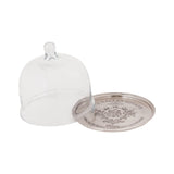 Napa Tray with Cloche - Small Antique Silver TRAY003N Elk Home