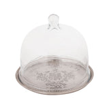 Napa Tray with Cloche - Small Antique Silver TRAY003N Elk Home