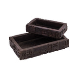 Xylo Tray - Set of 2 Brown TRAY096 Elk Home