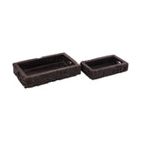 Xylo Tray - Set of 2 Brown