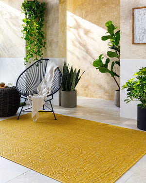 Livabliss Terrace Geometric Polypropylene Area Rug Turkish Woven for Indoor Outdoor Living TRC2301-9212