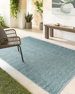 Livabliss Terrace Geometric Polypropylene Indoor Outdoor Rug Uv Resistant Entryway Accent TRC2308-2211