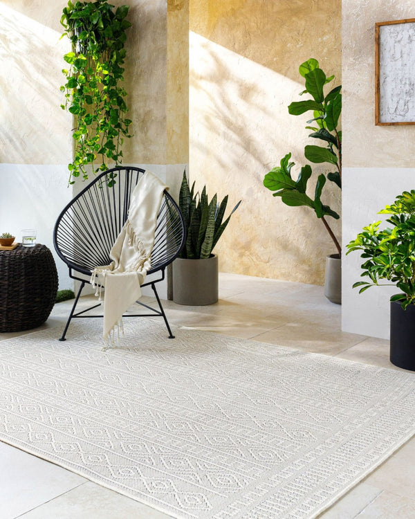 Livabliss Terrace Collection Polypropylene Machine Woven Rug for Entryways and High Traffic Zones Light Beige, Cr 7'10" x 10' TRC2310-71010