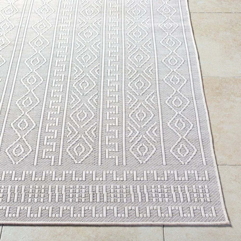 Livabliss Terrace Collection Polypropylene Machine Woven Rug for Entryways and High Traffic Zones Light Beige, Cr 2' x 2'11" TRC2310-2211
