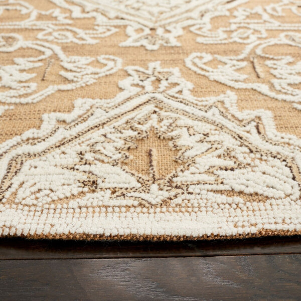 Safavieh Trace 304 Hand Tufted Transitional Rug Gold / Ivory TRC304D-8
