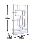 Steve Silver Alize Bookcase White AZ250BW