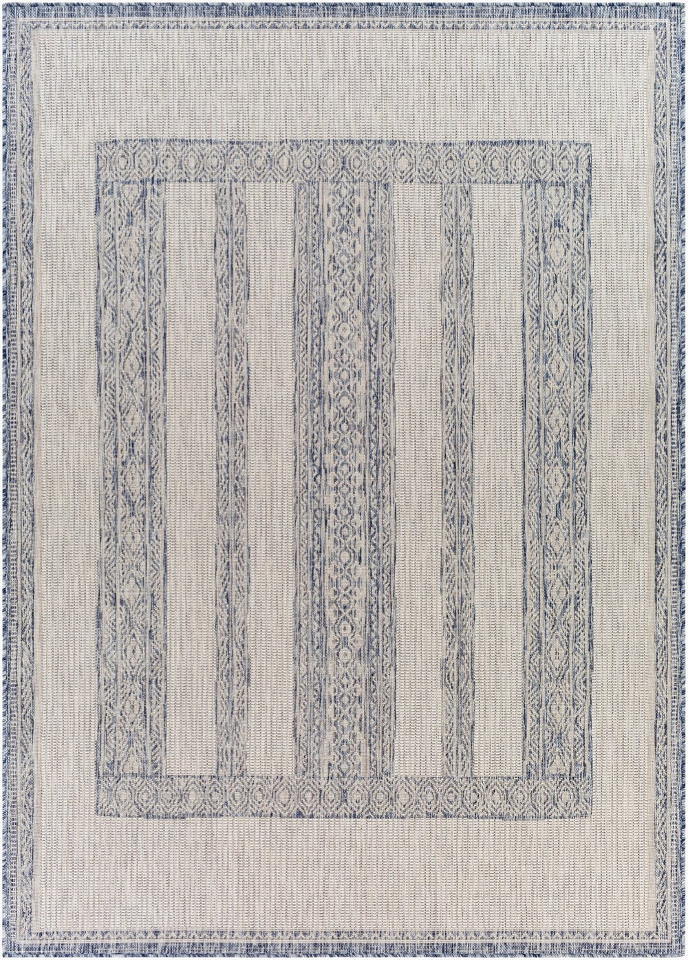 Livabliss Tuareg Flatweave Polypropylene Area Rug Turkish Woven Bohemian Pattern for Indoor Outdoor TRG2302-9212