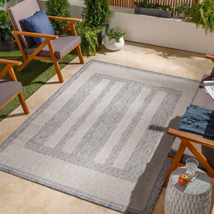 Livabliss Tuareg Flatweave Polypropylene Area Rug Turkish Woven Bohemian Pattern for Indoor Outdoor TRG2302-9212