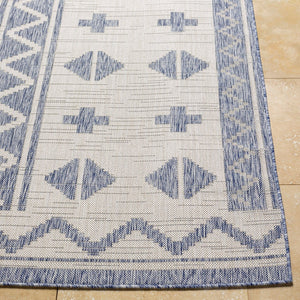 Livabliss Tuareg Global Geometric Flatweave Polypropylene Rug for Indoor Outdoor Living Spaces TRG2310-537