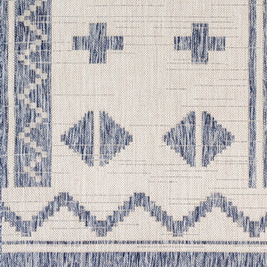 Livabliss Tuareg Global Geometric Flatweave Polypropylene Rug for Indoor Outdoor Living Spaces TRG2310-537