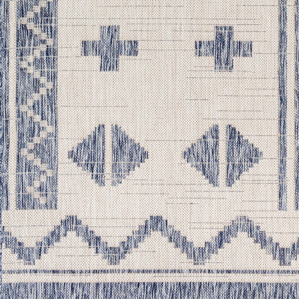 Livabliss Tuareg Global Geometric Flatweave Polypropylene Rug for Indoor Outdoor Living Spaces TRG2310-537