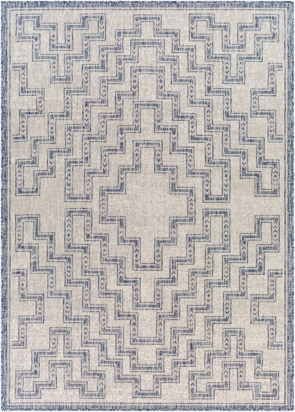 Livabliss Tuareg Bohemian Global Flatweave Polypropylene Area Rug for Living Room or Patio TRG2314-9212