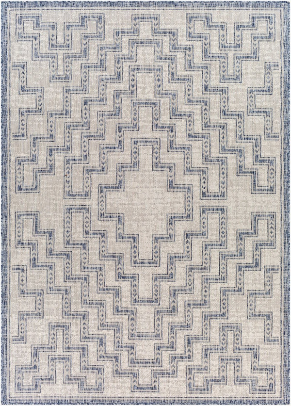 Livabliss Tuareg Bohemian Global Flatweave Polypropylene Area Rug for Living Room or Patio TRG2314-9212