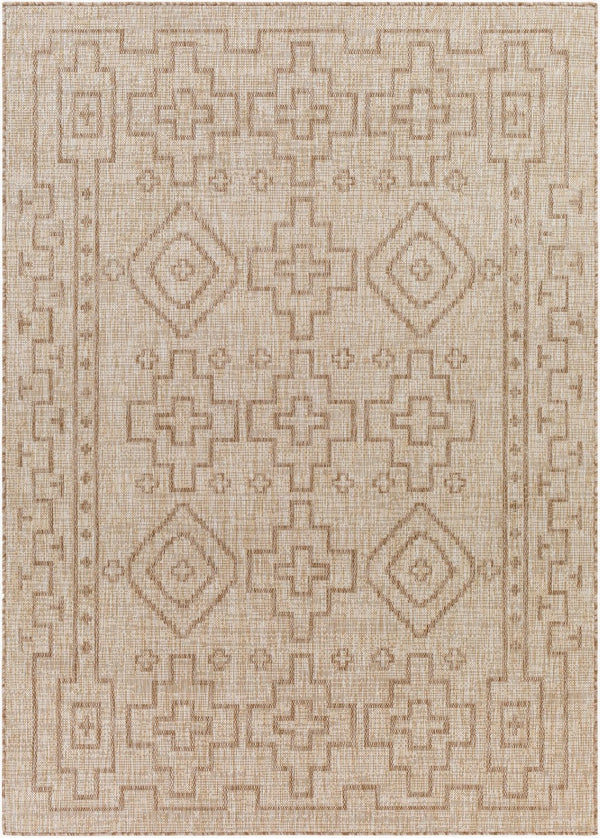 Livabliss Tuareg Flatweave Polypropylene Area Rug Global Pattern Indoor Outdoor Patio TRG2317-9212
