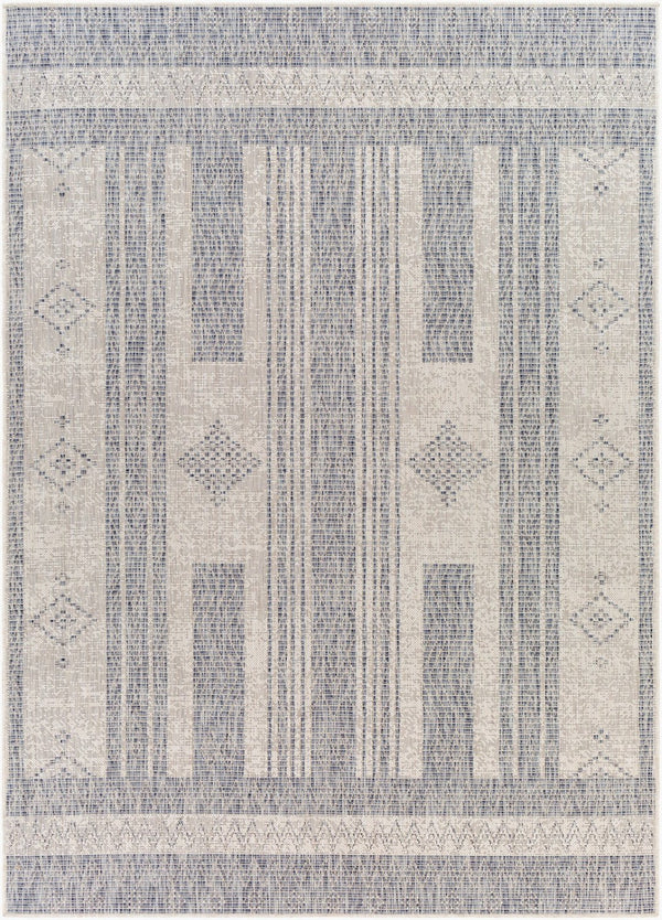 Livabliss Tuareg Flatweave Polypropylene Outdoor Rug Global Boho Pattern Weather Resistant Patio TRG2320-9212