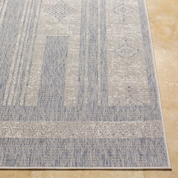 Livabliss Tuareg Flatweave Polypropylene Outdoor Rug Global Boho Pattern Weather Resistant Patio TRG2320-9212