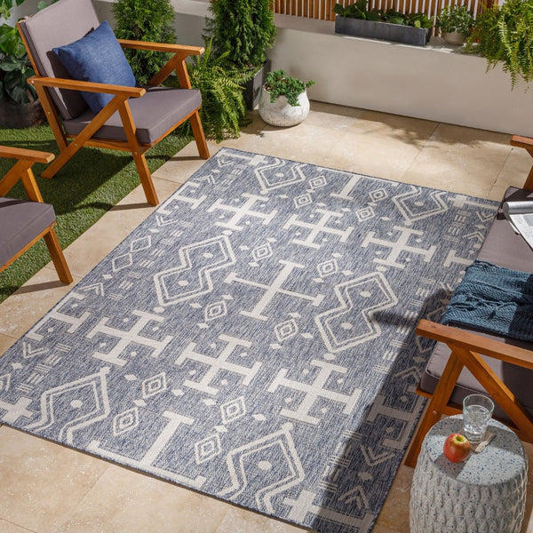 Livabliss Tuareg Machine Woven Polypropylene Low Pile Area Rug for Living Room or Patio TRG2323-679