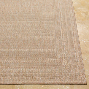 Livabliss Tuareg Bohemian Global Area Rug Polypropylene Outdoor Safe High Traffic Indoor Accent Light Beige, Ta 7'10" x 10' TRG2331-71010