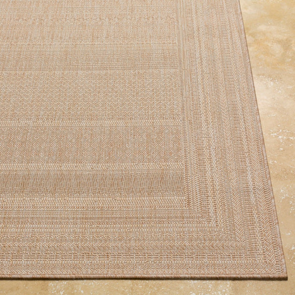 Livabliss Tuareg Bohemian Global Area Rug Polypropylene Outdoor Safe High Traffic Indoor Accent Light Beige, Ta 7'10" x 10' TRG2331-71010