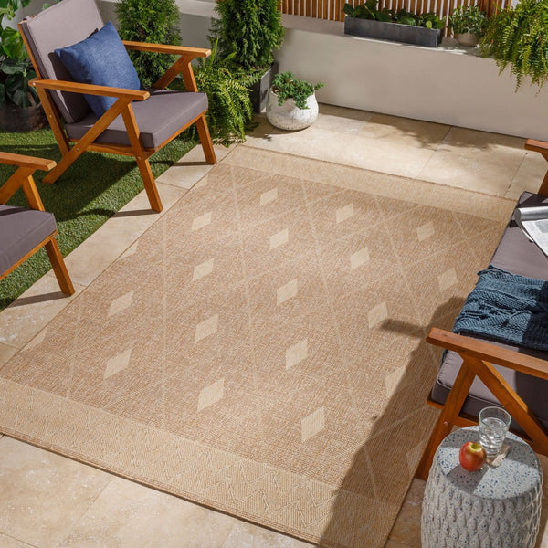 Livabliss Tuareg Global Bohemian Flatweave Polypropylene Area Rug for Indoor Outdoor Spaces TRG2335-9212