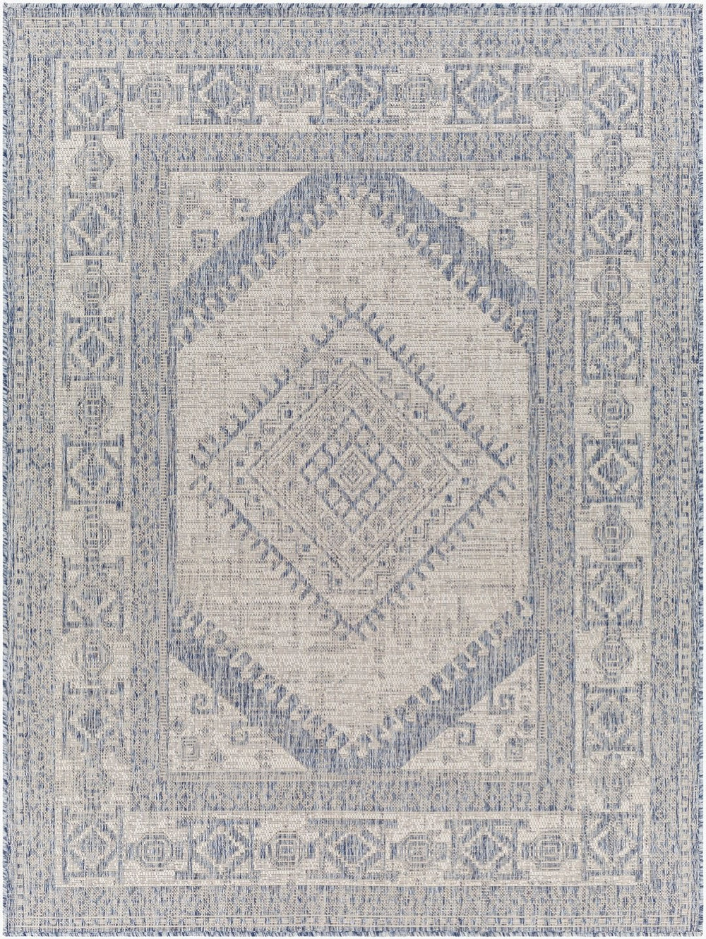 Livabliss Tuareg Flatweave Area Rug Bohemian Global Pattern Polypropylene Indoor Outdoor Use TRG2345-9212