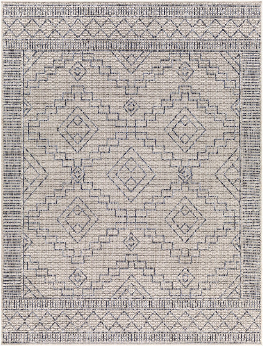 Livabliss Tuareg Global Bohemian Polypropylene Flatweave Rug for Indoor Outdoor Living Spaces TRG2356-9212