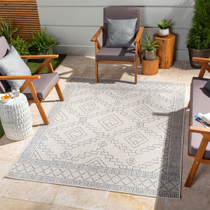 Livabliss Tuareg Global Bohemian Polypropylene Flatweave Rug for Indoor Outdoor Living Spaces TRG2356-9212
