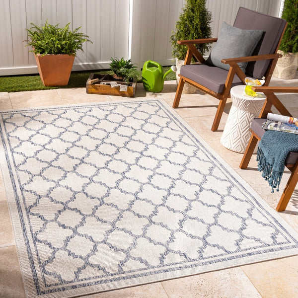 Livabliss Tuareg Geometric Polypropylene Area Rug Low Pile Transitional Design for Indoor Outdoor Use TRG2375-537