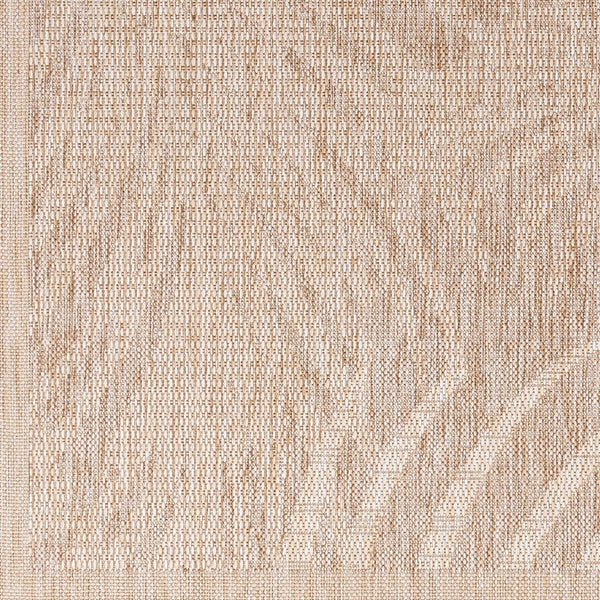 Livabliss Tuareg Flatweave Polypropylene Area Rug Tropical Coastal Style for Indoor Outdoor Spaces Tan, Light Beig 6'7" x 9' TRG2382-679
