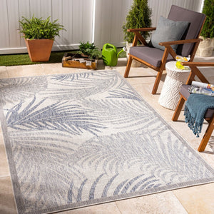 Livabliss Tuareg Tropical Coastal Flatweave Polypropylene Area Rug for Indoor Outdoor Spaces TRG2383-537