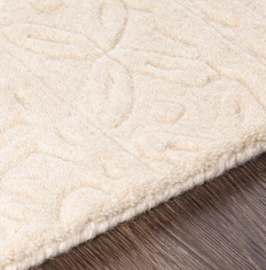 Surya Taraash Trh-2300 2'6" X 8' Luxurious Handmade Wool Rug - Modern Decor, Medium Pile, Spot Clean Only Beige Wool Trh2301-23